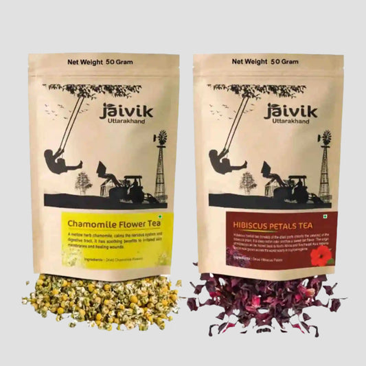 Chamomile Hibiscus Flower Tea Combo