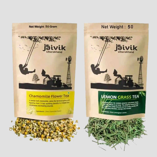 Chamomile Lemongrass Flower Tea Combo