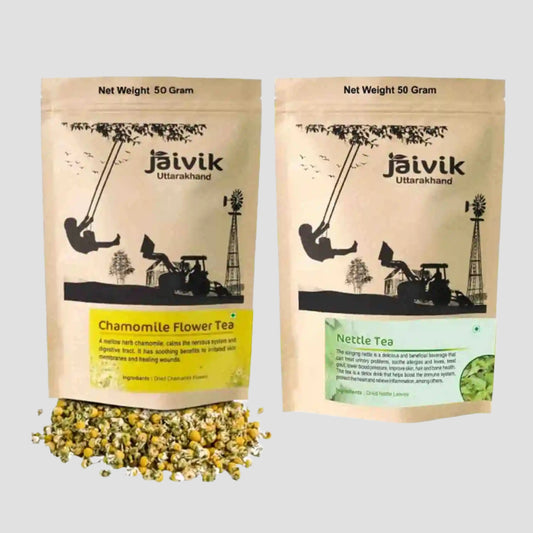 Chamomile Nettle Flower Tea Combo