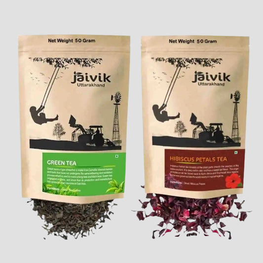 Hibiscus Green Flower Tea Combo