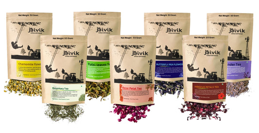 Gift Pack | Lavender Butterfly Pea Hibiscus Chamomile Rose Rosemary Tulsi Tea