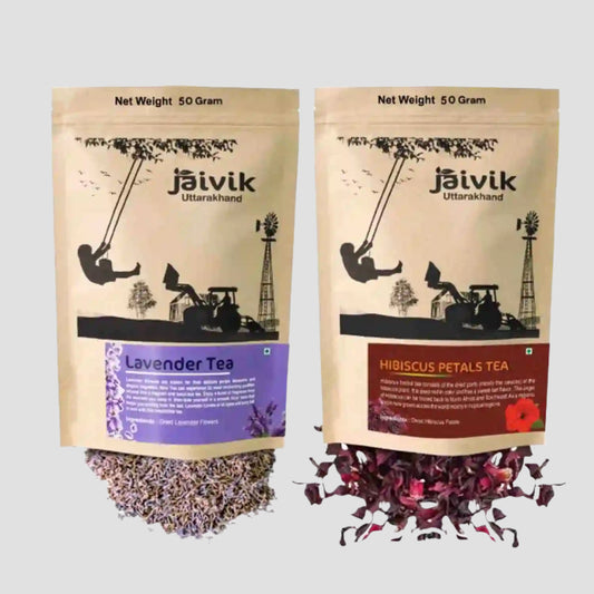 Lavender Buds Hibiscus Herbal Tea Combo