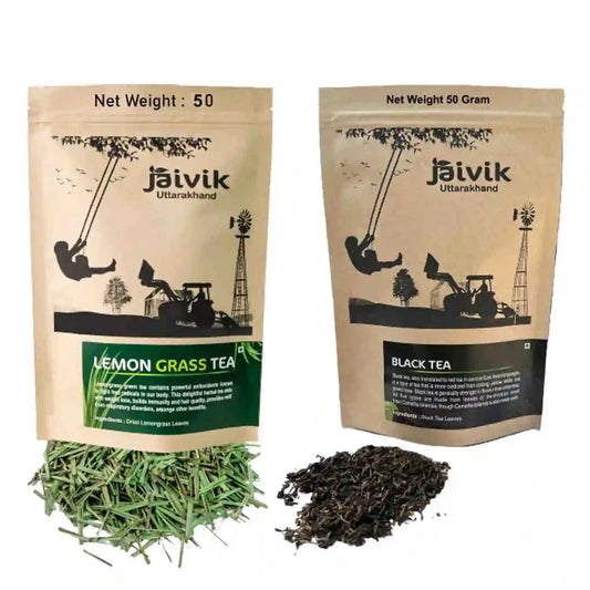 Lemongrass Black Flower Tea Combo