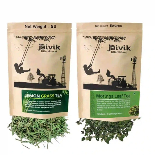 Lemongrass Moringa Flower Tea Combo