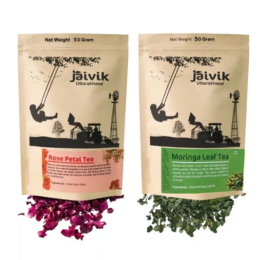 Rose Petals Moringa Flower Tea Combo