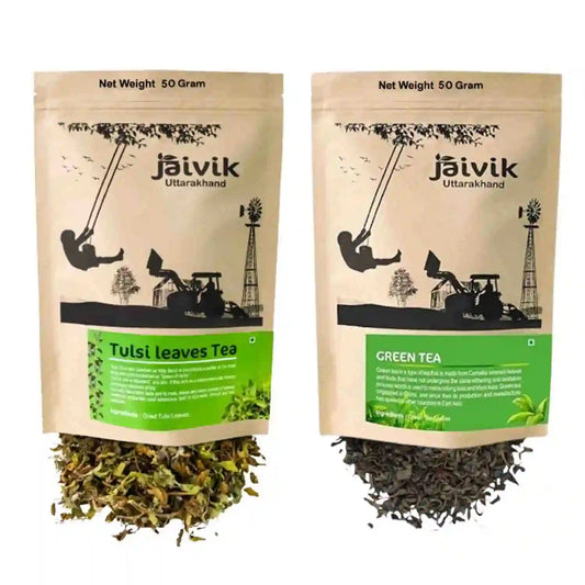 Tulsi Green Flower Tea Combo
