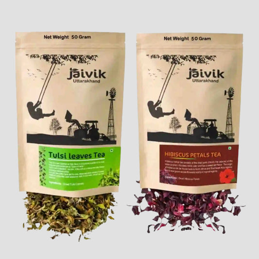 Tulsi Hibiscus Herbal Tea Combo