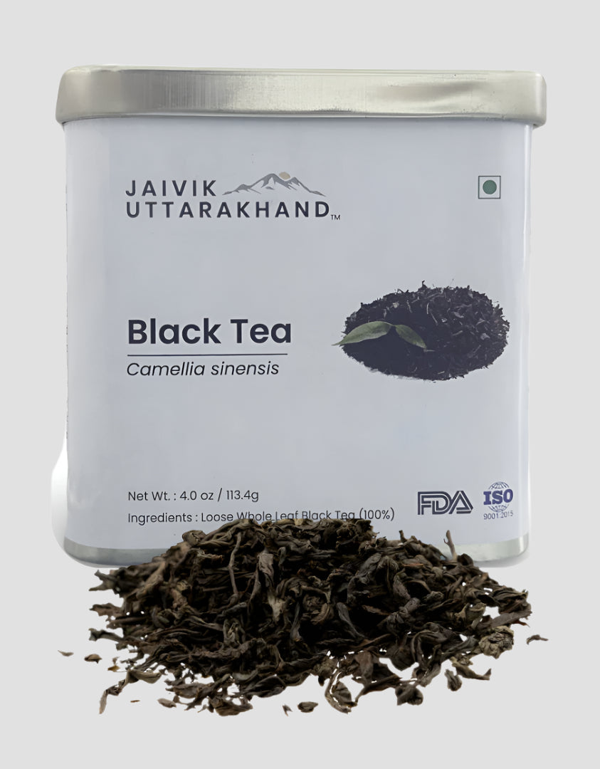 Black Tea Tin Box – Jaivik Uttarakhnd