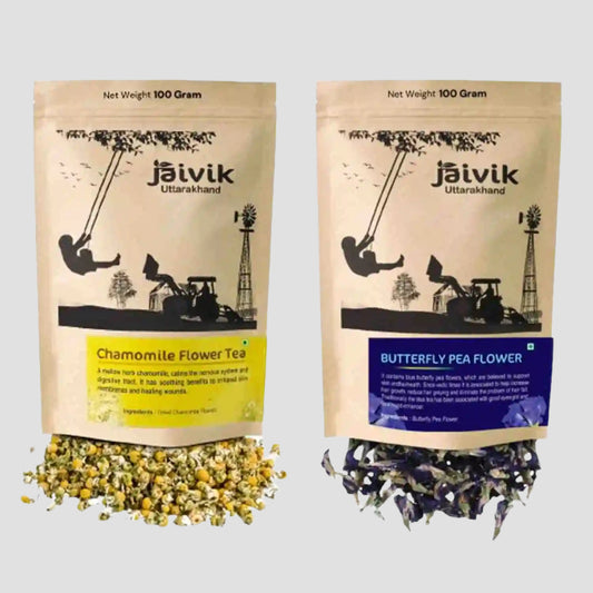 Chamomile Butterfly Pea Herbal Tea Combo