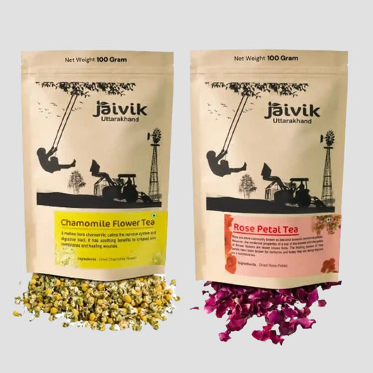 Chamomile Rose Herbal Tea Combo