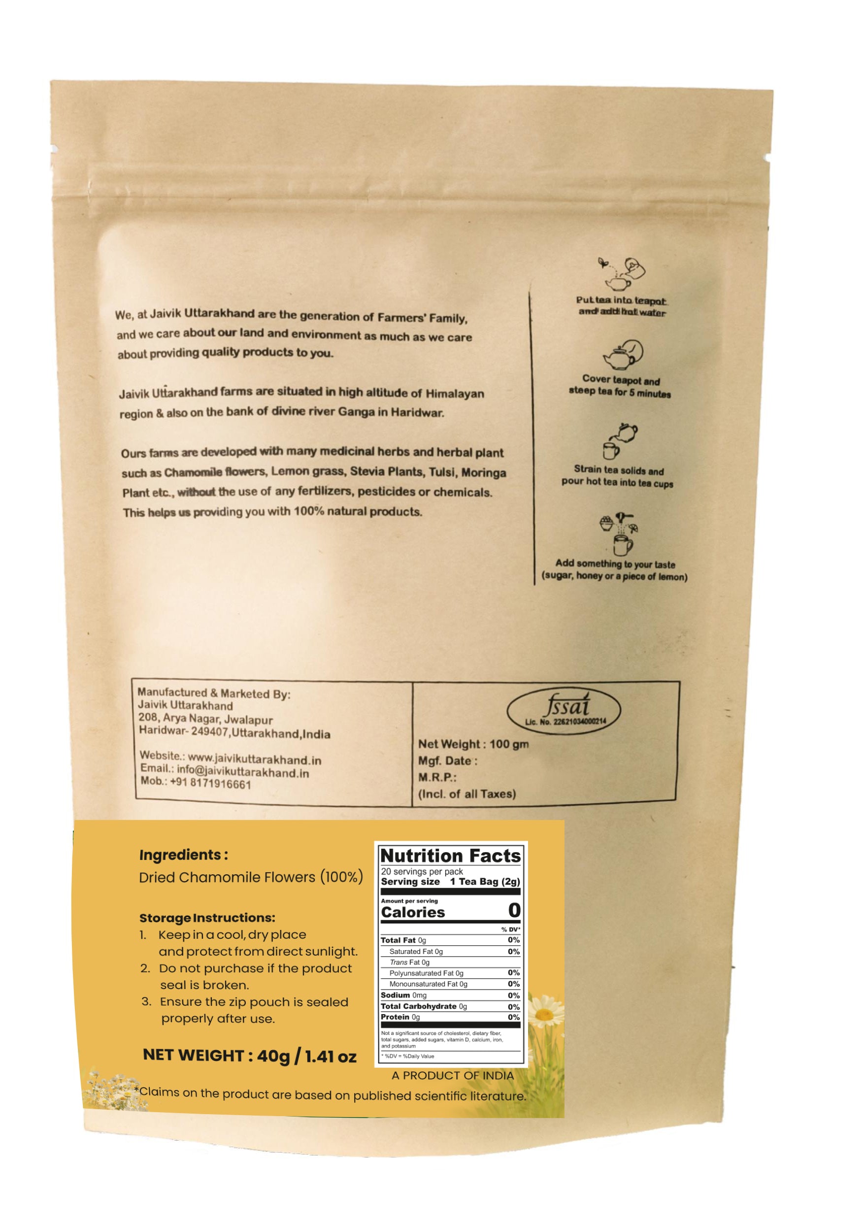 Chamomile Tea Bags