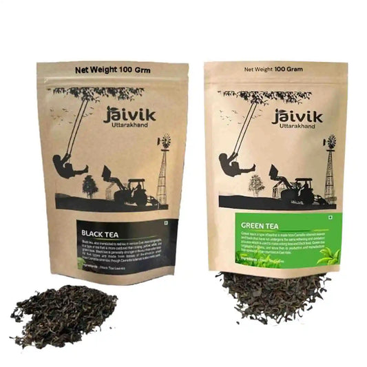 Green Black Herbal Tea Combo
