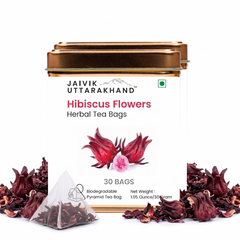 Hibiscus Tea Bags Tin Box