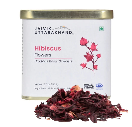 Hibiscus Flower Tea Tin Box
