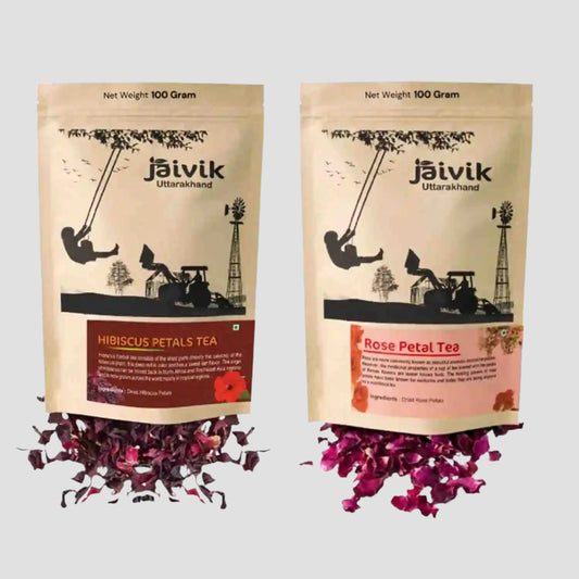 Hibiscus Rose Petals Herbal Tea Combo