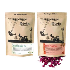 Jasmine Rose Petals Herbal Tea Combo