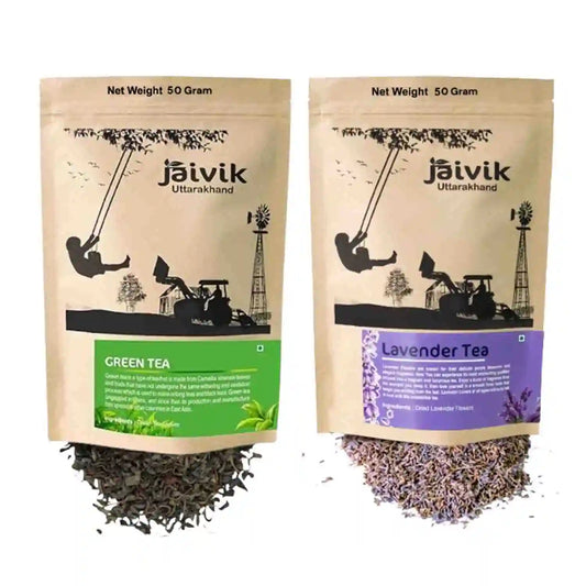 Lavender Buds Green Flower Tea Combo