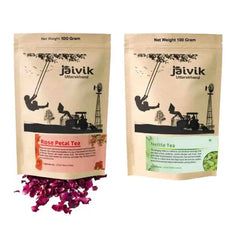 Rose Petals Nettle Leaves Herbal Tea Combo